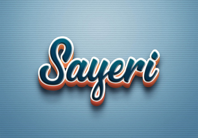 Free photo of Cursive Name DP: Sayeri