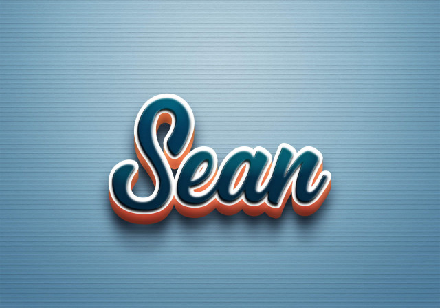 Free photo of Cursive Name DP: Sean