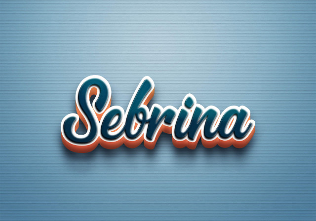 Free photo of Cursive Name DP: Sebrina