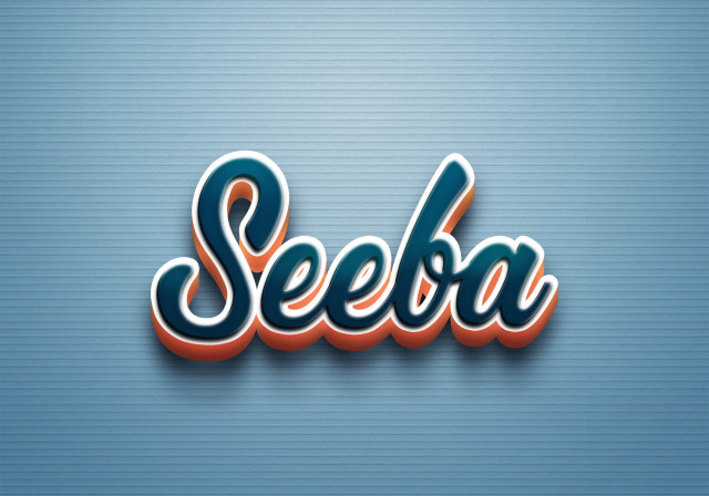 Free photo of Cursive Name DP: Seeba