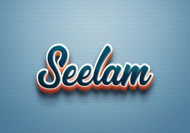 Free photo of Cursive Name DP: Seelam