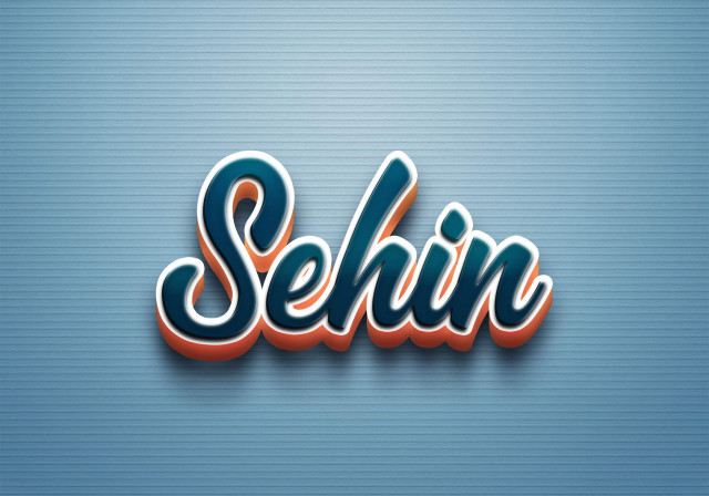 Free photo of Cursive Name DP: Sehin