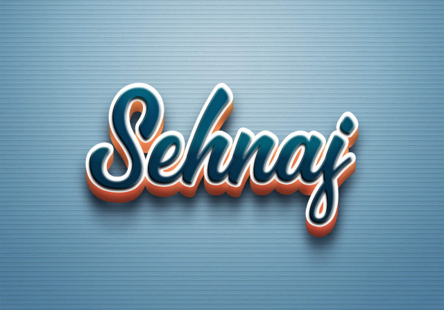 Free photo of Cursive Name DP: Sehnaj