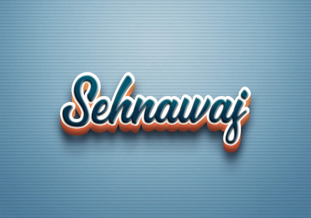 Free photo of Cursive Name DP: Sehnawaj