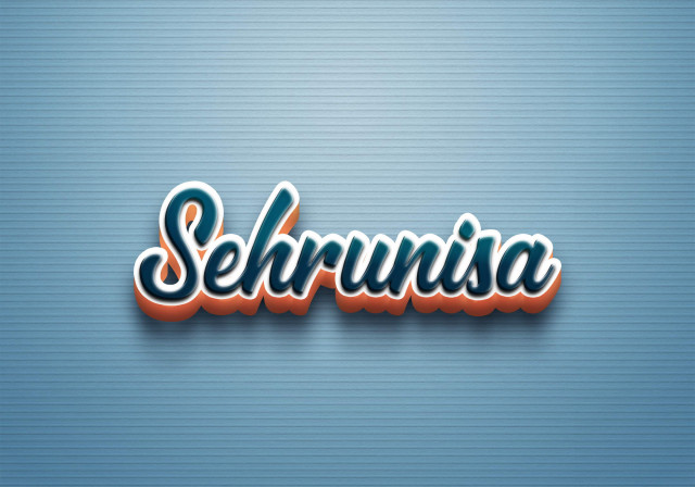 Free photo of Cursive Name DP: Sehrunisa