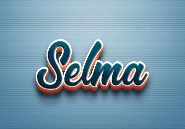 Free photo of Cursive Name DP: Selma