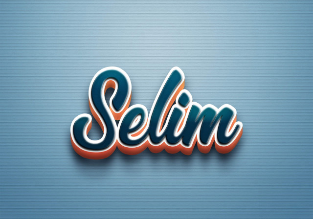 Free photo of Cursive Name DP: Selim