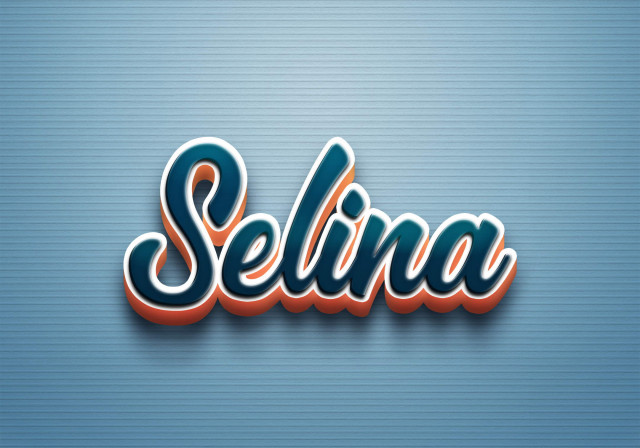Free photo of Cursive Name DP: Selina