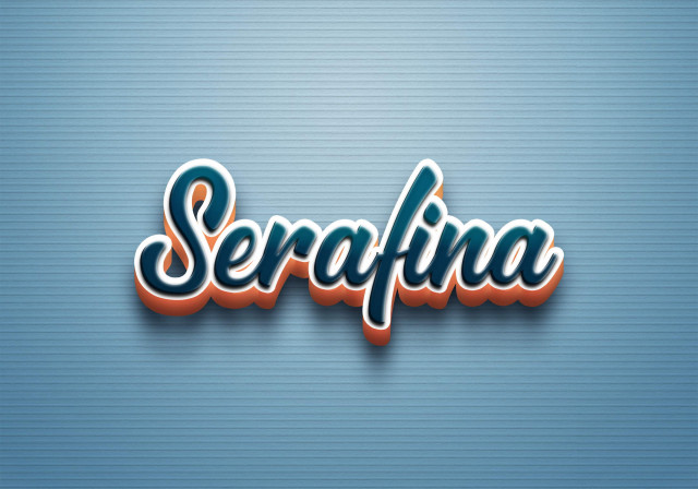 Free photo of Cursive Name DP: Serafina