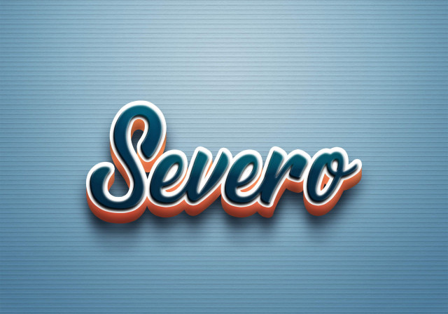 Free photo of Cursive Name DP: Severo