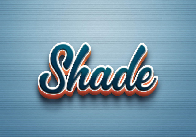 Free photo of Cursive Name DP: Shade