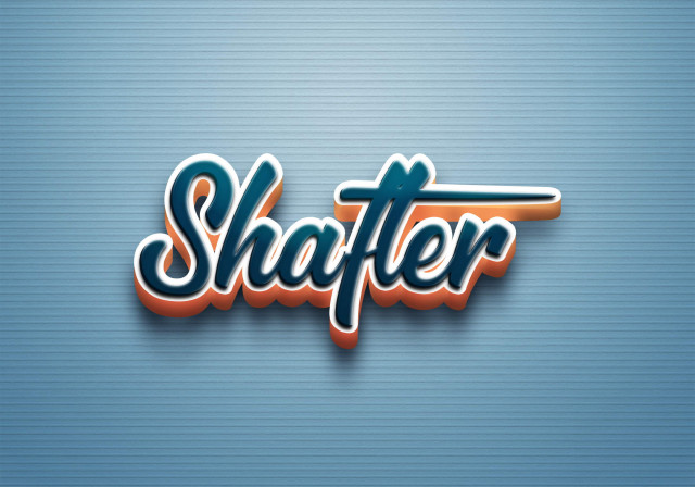 Free photo of Cursive Name DP: Shafter