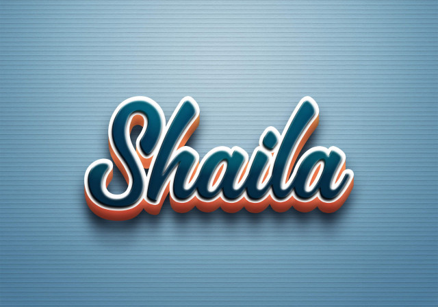 Free photo of Cursive Name DP: Shaila