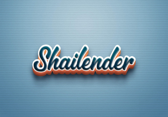 Free photo of Cursive Name DP: Shailender