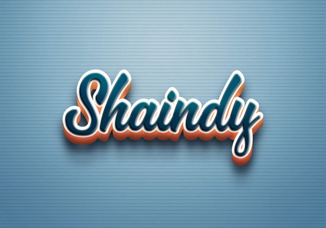 Free photo of Cursive Name DP: Shaindy