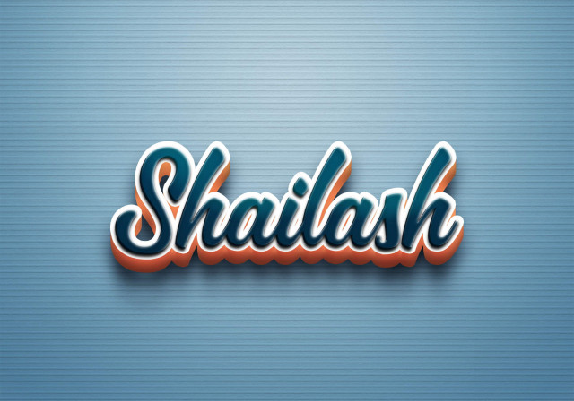 Free photo of Cursive Name DP: Shailash