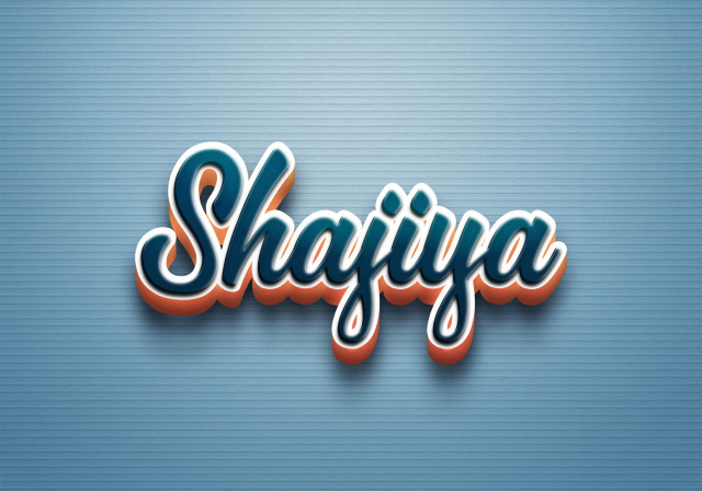 Free photo of Cursive Name DP: Shajiya