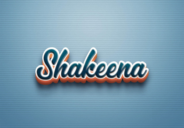 Free photo of Cursive Name DP: Shakeena