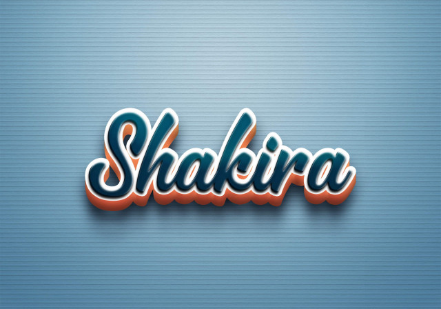 Free photo of Cursive Name DP: Shakira