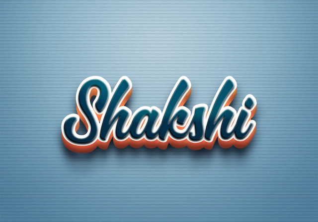 Free photo of Cursive Name DP: Shakshi