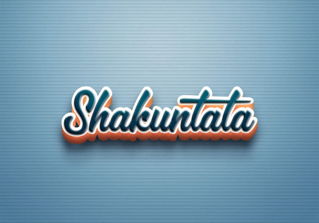 Free photo of Cursive Name DP: Shakuntala