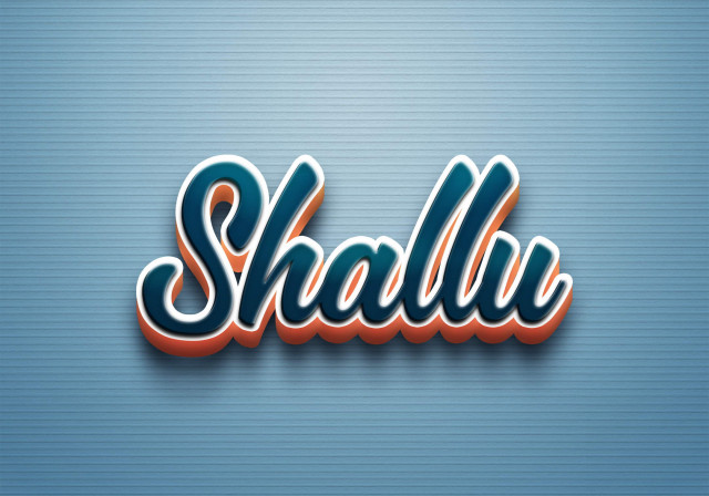 Free photo of Cursive Name DP: Shallu