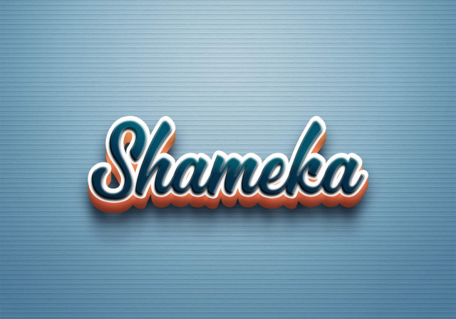Free photo of Cursive Name DP: Shameka