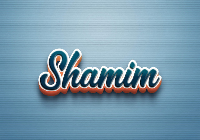 Free photo of Cursive Name DP: Shamim