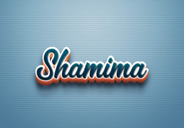 Free photo of Cursive Name DP: Shamima