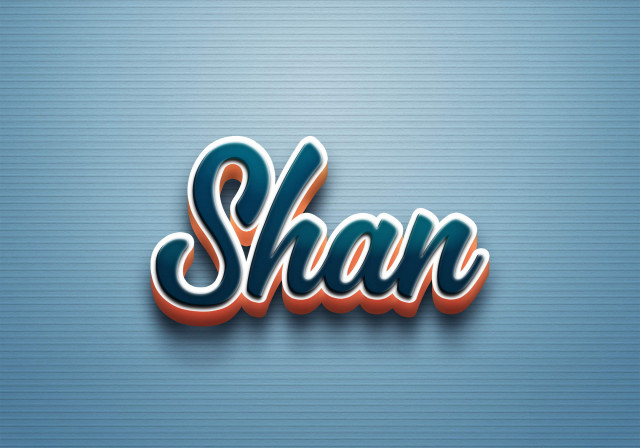 Free photo of Cursive Name DP: Shan