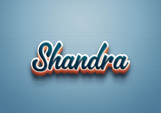 Free photo of Cursive Name DP: Shandra