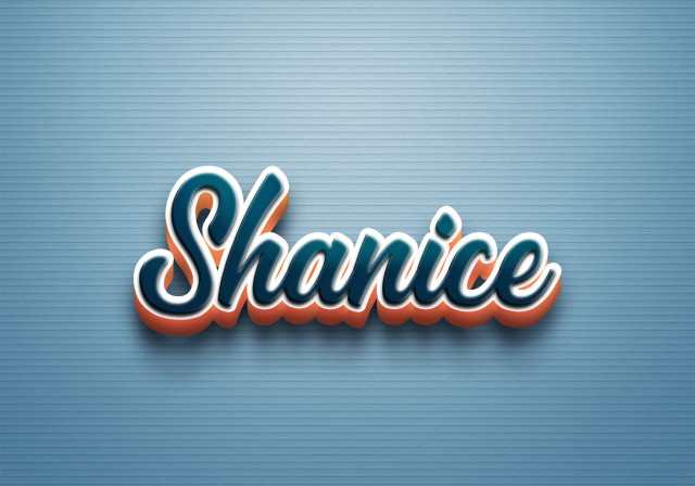 Free photo of Cursive Name DP: Shanice