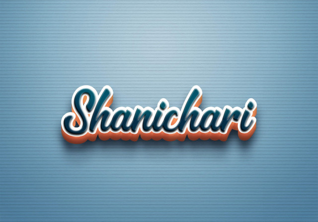 Free photo of Cursive Name DP: Shanichari