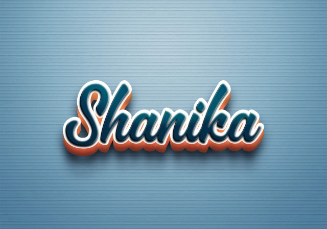 Free photo of Cursive Name DP: Shanika