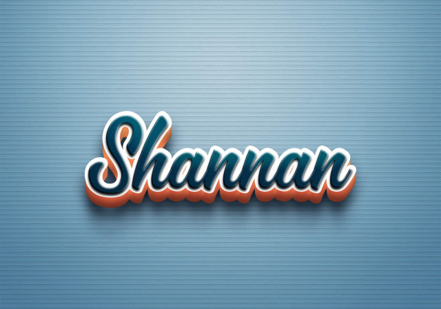 Free photo of Cursive Name DP: Shannan