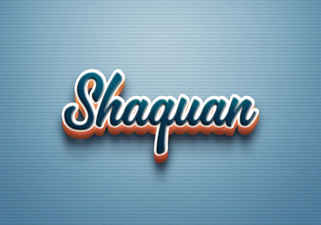 Free photo of Cursive Name DP: Shaquan