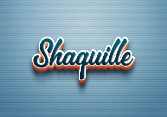 Free photo of Cursive Name DP: Shaquille