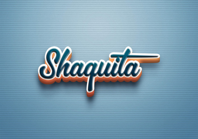 Free photo of Cursive Name DP: Shaquita