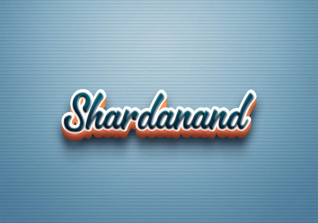 Free photo of Cursive Name DP: Shardanand