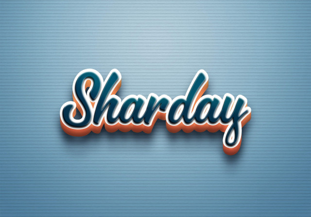 Free photo of Cursive Name DP: Sharday