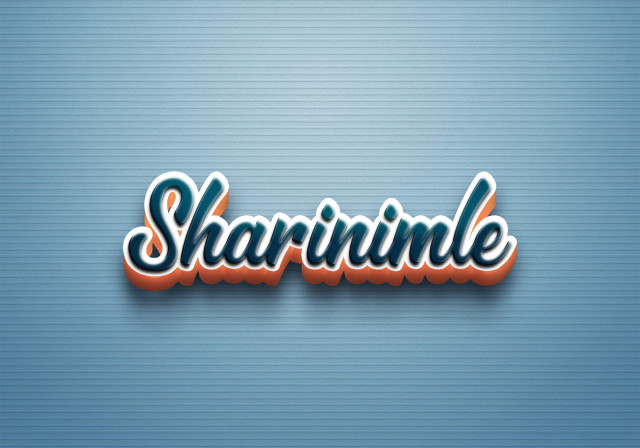 Free photo of Cursive Name DP: Sharinimle