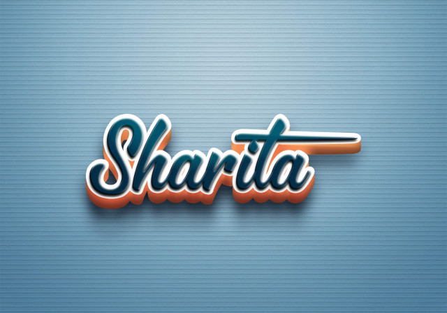 Free photo of Cursive Name DP: Sharita