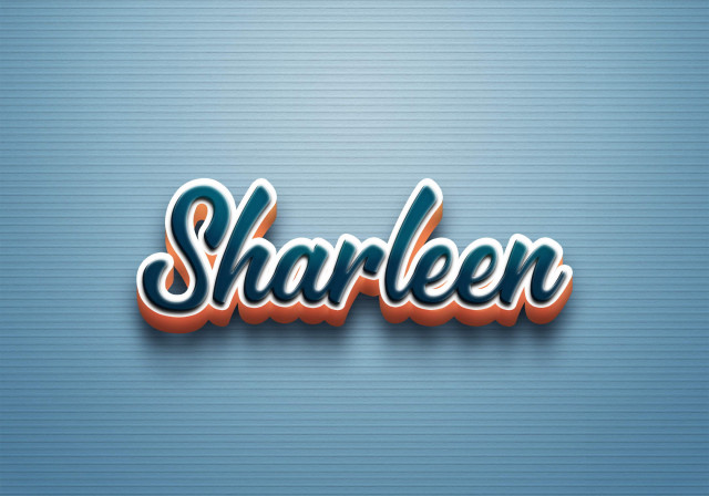 Free photo of Cursive Name DP: Sharleen