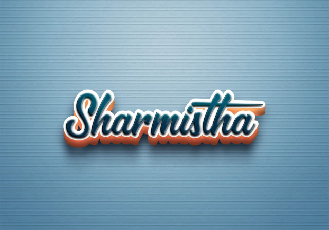 Free photo of Cursive Name DP: Sharmistha