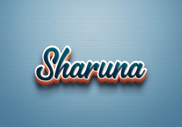 Free photo of Cursive Name DP: Sharuna