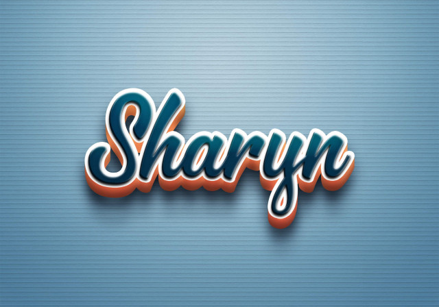 Free photo of Cursive Name DP: Sharyn