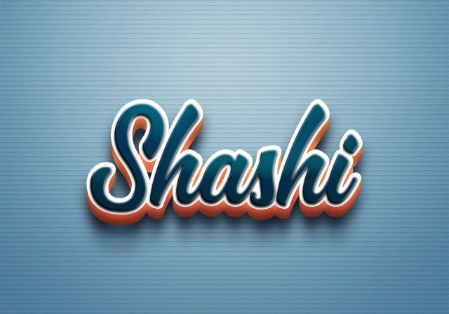 Free photo of Cursive Name DP: Shashi