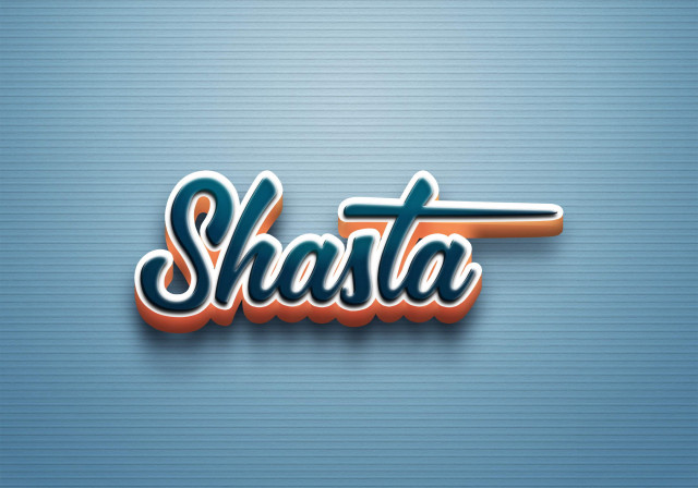 Free photo of Cursive Name DP: Shasta