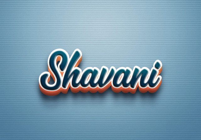 Free photo of Cursive Name DP: Shavani