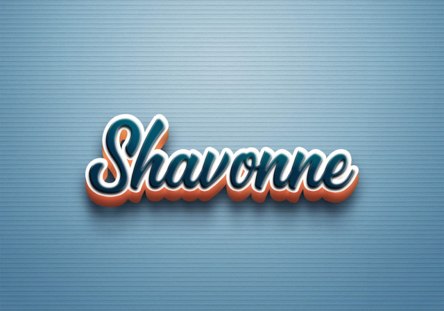 Free photo of Cursive Name DP: Shavonne